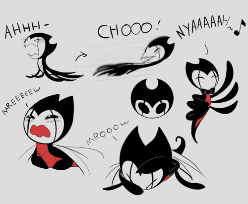 Some Hollow Knight Related Sketches Of The Week. Most Are About Grimm Baby.
