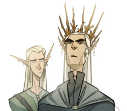 coconutmilkyway:i love legolas and i love Thranduil and his eyebrows for days 