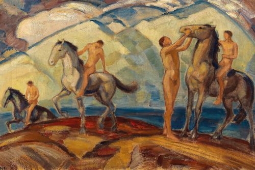 beyond-the-pale:  Ludwig von Hofmann (1861-1945) Riders at a Mountain LakeDorotheum