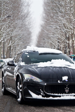 italian-luxury:  Maserati playing in the snow  Winter games