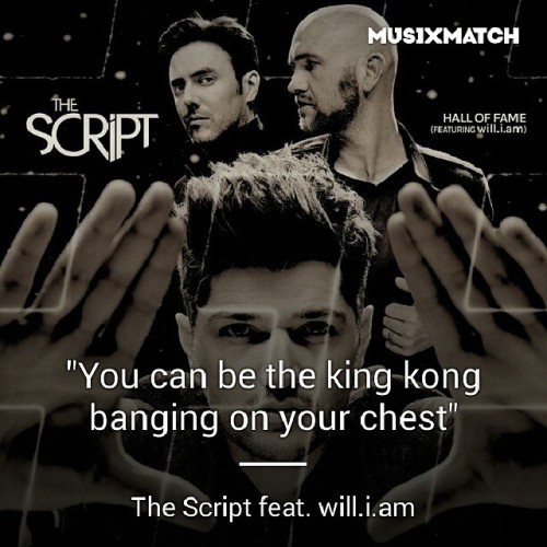 This One Is Extremely Awesome And Motivating #the_script #hall_of_fame #musiXmatch