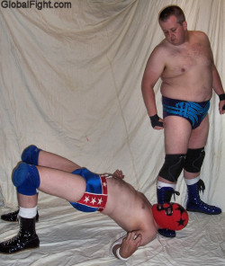 wrestlerswrestlingphotos:  knocked him to