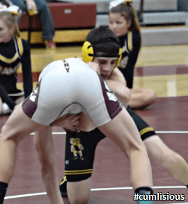 wrestleman199:  cumlisious:  More @ cumlisious.tumblr.com  the white singlet wrestler walked 