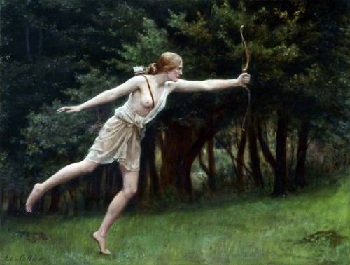leprincelointain:  John Collier (1850-1934), Artemis. 