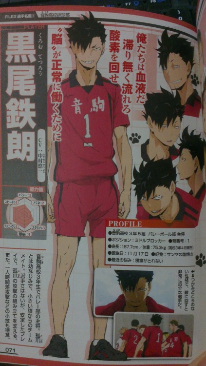 ryuxeen:  Haikyuu!! Official Guide Book 