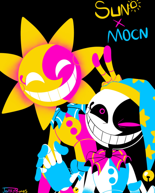 CN Color palette challenge with Sun and Moon <3