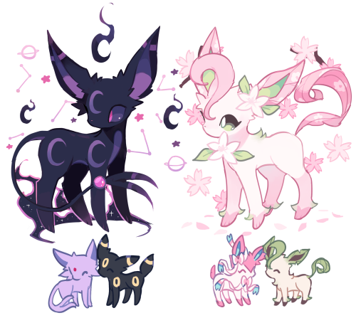 charamells:Some more eeveelution fusions