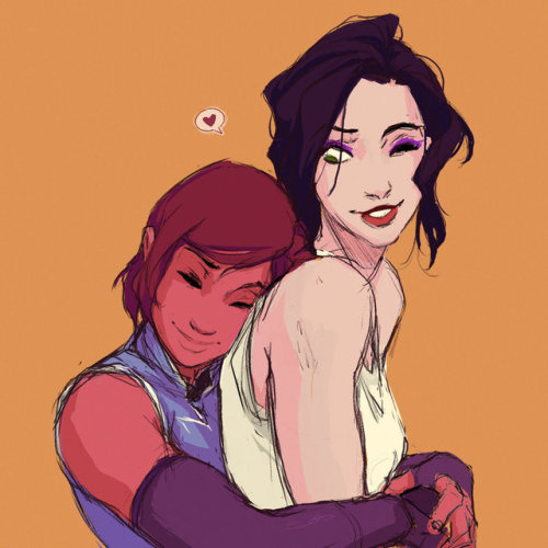 samanthadoodles: Korrasami sketch drop [ part three ][ part two ][ part one ]