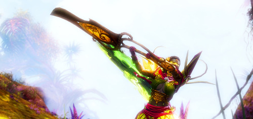 Ravenlark uses the ambrite weapons set, and ever since the reaper elite spec was announced, I’ve bee
