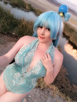 nsfwfoxydenofficial:  Aqua-sama selfie set is dropping soon on patreon! It’s only ũ, don’t forget to take advantage of this deal and sign up for the release.~  It was taken in a natural hot spring!  www.patreon.com/foxycosplay