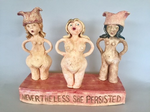 NEVERTHELESS SHE PERSISTED by Maryann Cord
“After the 2017 presidential inauguration, the five million strong pussy-hat wearing global Woman’s March, and the inappropriate shushing of Senator Elizabeth Warren by a male colleague, it became important,...