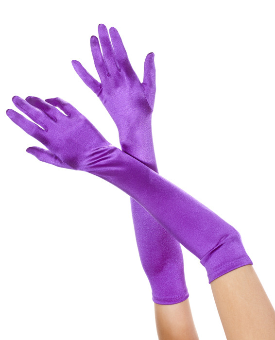 621fashions:Upper Arm-Length Satin GlovesUpper arm-length shiny satin gloves.Material: