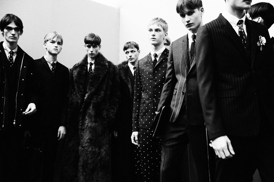 fuckyeahfrederikruegger:  backstage at Dior Homme FW 2014 