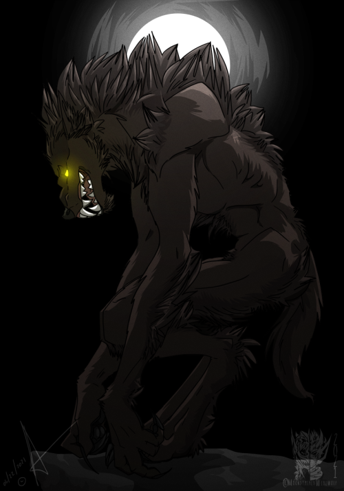 moonstalkerwerewolf:DarkwolfArtwork  © @moonstalkerwerewolf.Please DO NOT repost or remove the source and comments!  