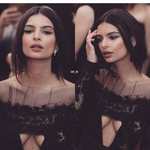 Emily Ratajkowski hit the Cannes 2017 with her makeup #fashion #dress #style #beauty #makeup #emilyr