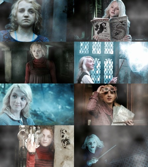 bodycomingthroughtherye:♡ladies meme: magical ladies » luna lovegood (harry potter)↳ [the girl gav