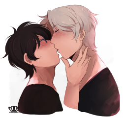 princessharumi:colored a victuuri thing ive had in my files for a while