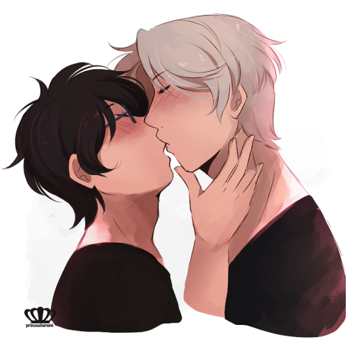 Porn photo colored a victuuri thing ive had in my files