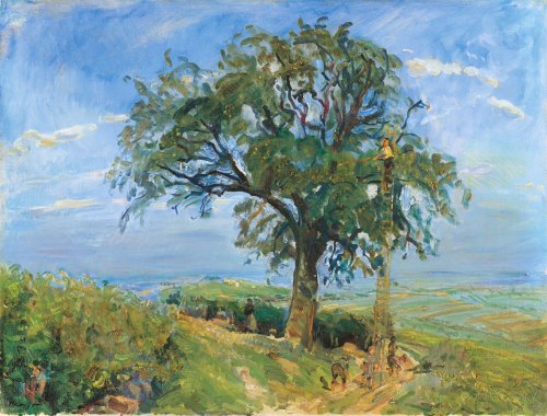 huariqueje: Fruit harvest in the Palatinate ,The pear tree  -  Max Slevogt  , 1917 Ge