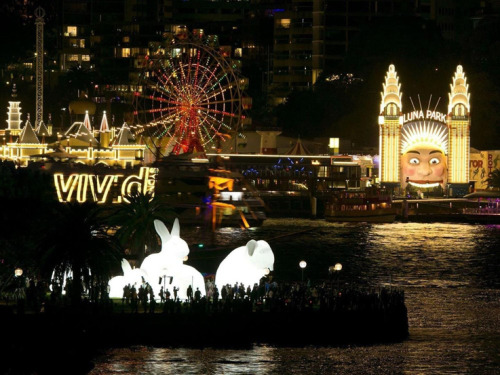 staceythinx: Giant inflatable rabbit installations by artist Amanda Perer