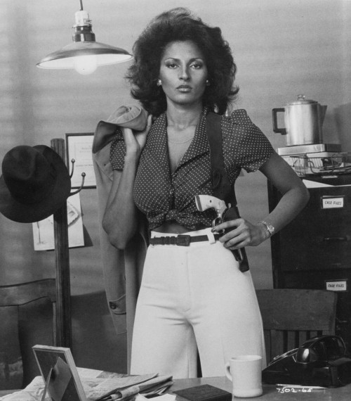 Pam Grier as Sheba Shayne, 1975.