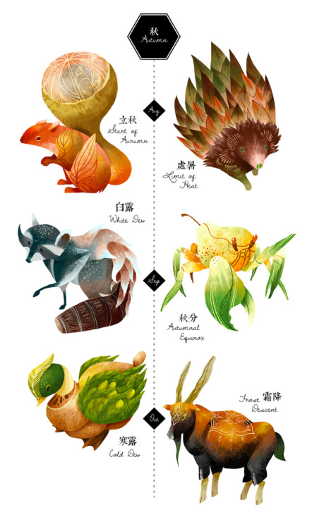 inkjadestudio: 秋分 Qiufen Autumnal Equinox 23 Sept 2018 Pic Sources: www.xuexila.com/jieri/qiu