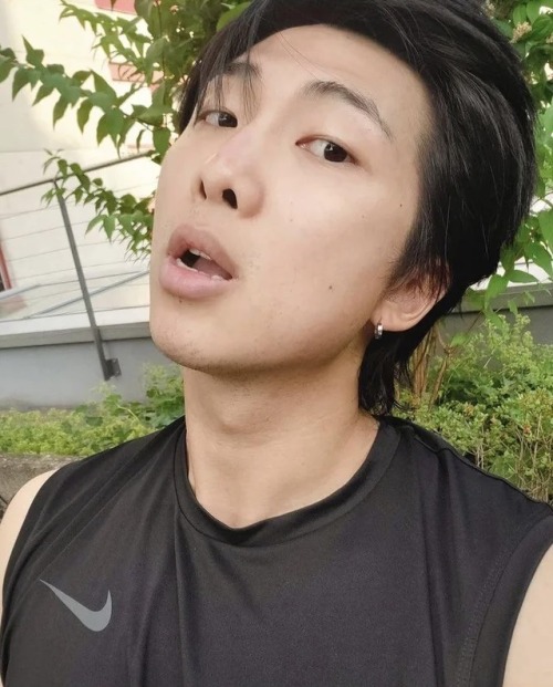My Girl Dinner Is Namjoon With Stubble.