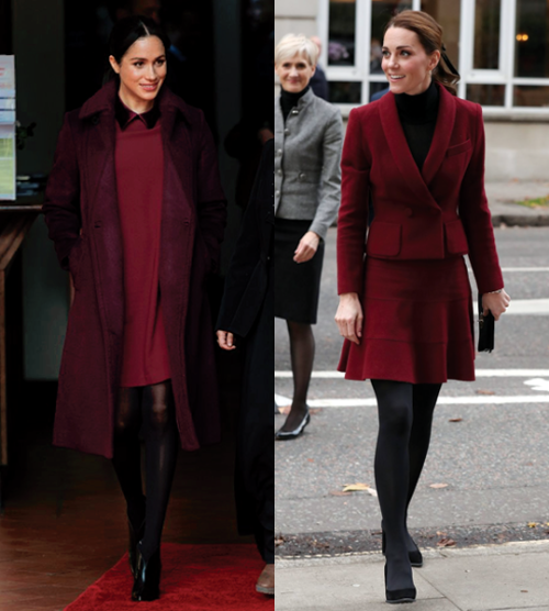 princesscatherinemiddleton: MY MATCHING QUEENS ♥ Sisters-in-law and in fashion, the Duchesses of Cam