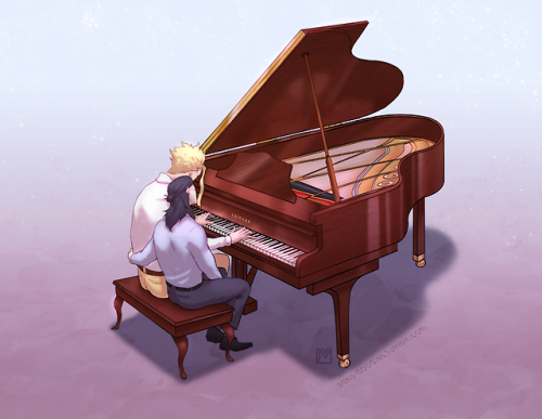 Another commission finished for @writingdeviation of some dreamy Erasermight piano time. It was a fu