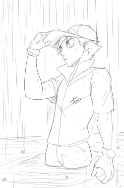 more-than-one-art:  There was something about this guy and rain. Also, extreme Anumu pokemon master.  