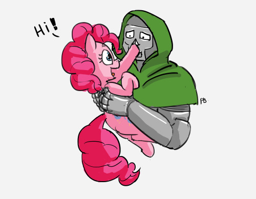 pabbley:“Doctor Doom and Ponies” from just now! I had no idea there was any relation of Dr Doom and pones? well here’s Ponk horse booping Him.>w<@mrdegradation