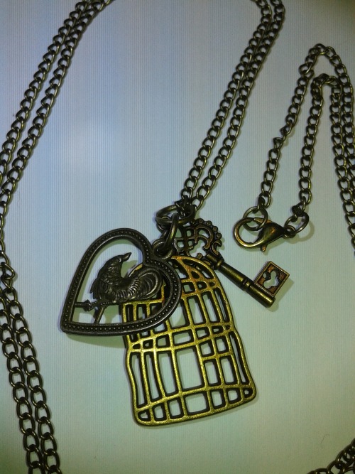 cutyvie: My new offering at my Etsy Store!  The Valentine’s Day , I Love Locked Caged Cock Necklace, 19.99! Give this to your Keyholder for Valentines Day. What do you think the will say when asked what is the story of the necklace. Will they tell