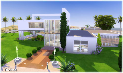 DivitiaeModern home No CC, playtested and fully furnished. Move objects must be activated before pla