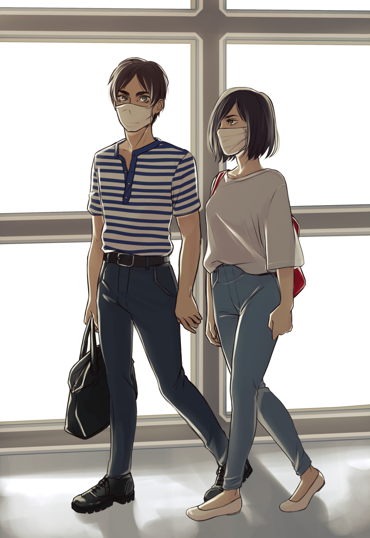 kasaism: that one au where eren and mikasa are kpop idols and they cross paths at