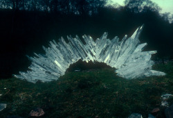 cosmicscripts:  Snow and ice sculptures by Andy Goldsworthy