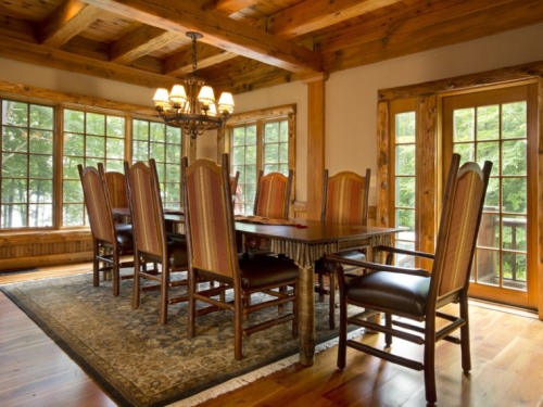 gettinredneckrowdy:  homeadverts:  Water’s Edge, a 4,600+ square foot, refined rustic reprieve from the  everyday complexities of the city life.  Custom built and handcrafted  with an Adirondack theme, yet offering ornate detail throughout  including