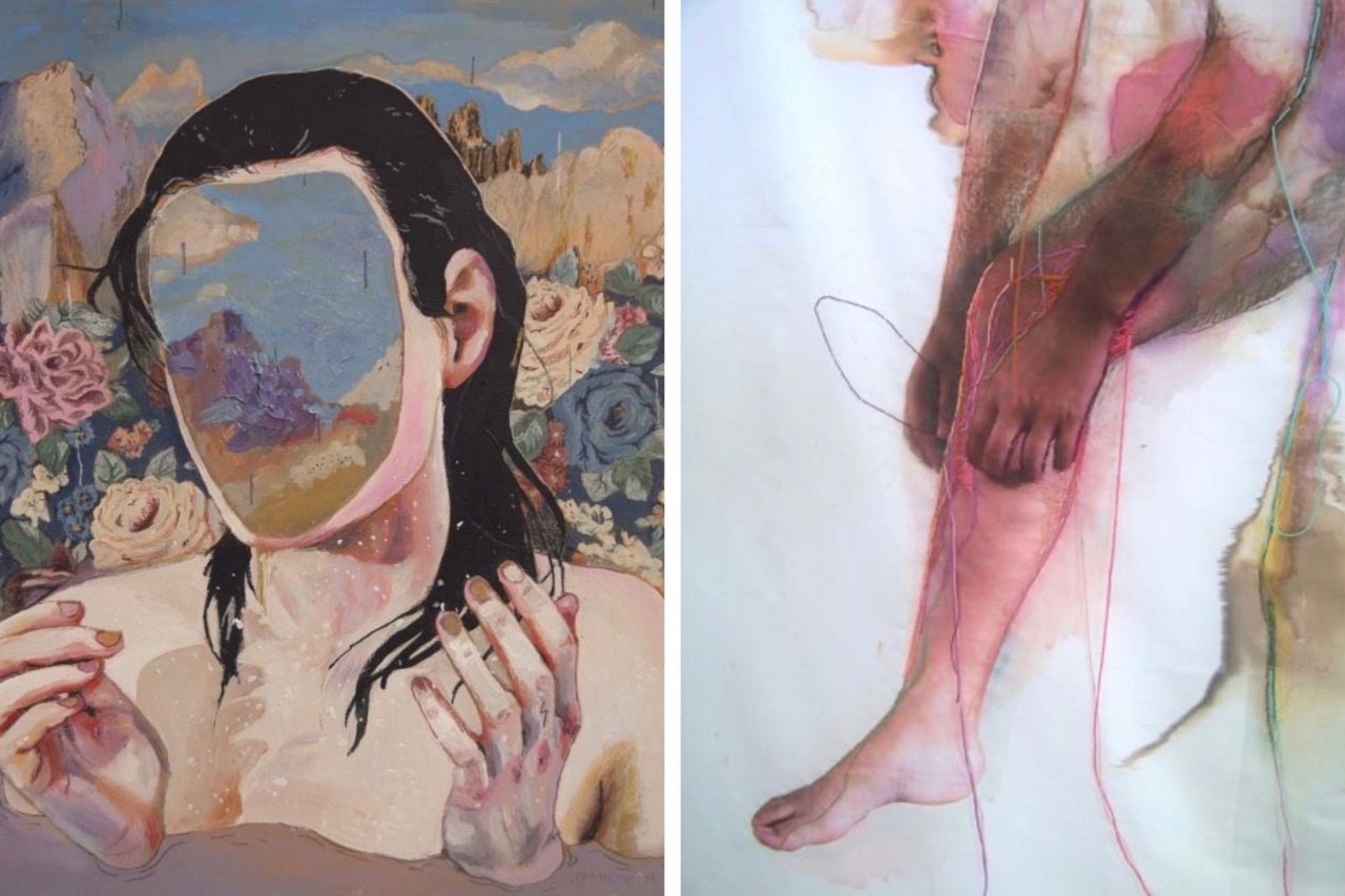 hungryfictions:adrienne rich, of women born: motherhood as experience and institution / alexandra levasseur - body of land collection, 2015 / ana teresa barboza - bordados collection, 2004 / margaret atwood, “europe on ŭ a day” / tracey emin - it