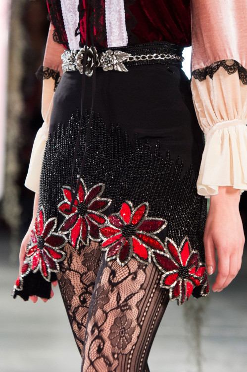 fashiondailymag:  embellished flowers x lace | rodarte ss16