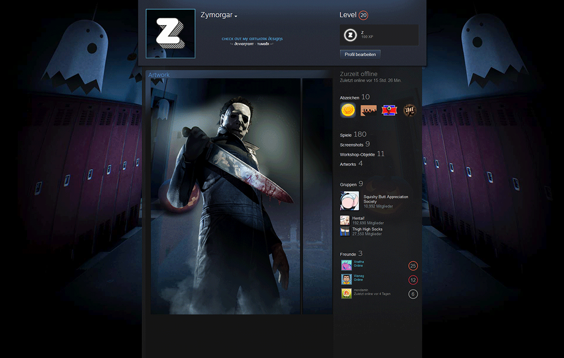 Dead By Daylight Now Has Custom Profile Themes In The Steam Point