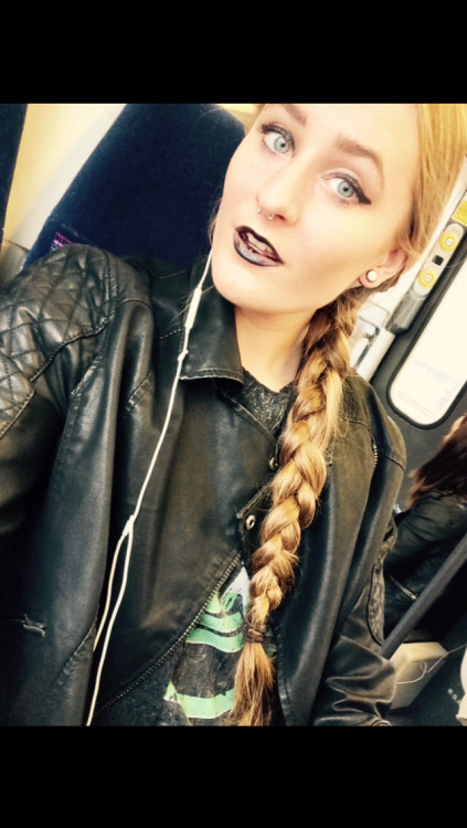athame:  you can’t feel bad when you’ve got some good old black lipstick and winged eyeliner on 