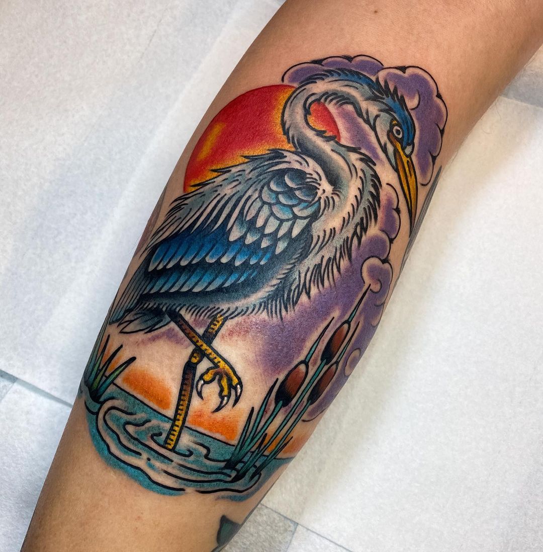 Great Blue Heron  Tattoos 