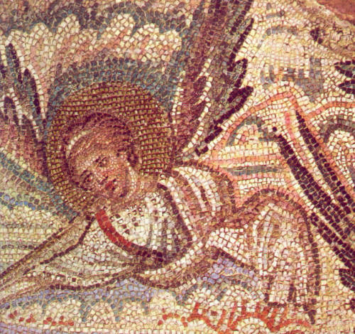 Mosaic detail, Church of St Demetrius of Thessaloniki (Thessaloniki, Greece), 5th century;(there’s j