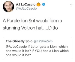 lydgalaxy:  I haven’t seen this going around with Josh Keaton’s reply yet.