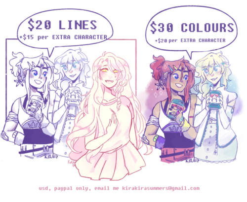 kirakirasummers: eyyy it’s that time again!!! email me at kirakirasummers@gmail.com if you&rsq