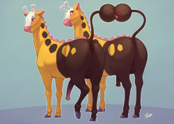 Your Ass is Gay - by rajiiYou know i have to blog well-drawn girafarigs&hellip;