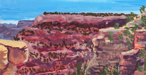 Some plein air paintings from a family trip to the grand canyon I went on a month ago. 