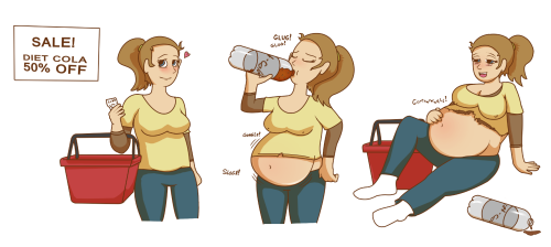 Kristen’s Belly magically expands every time she drinks diet soda, and it can take days before the b