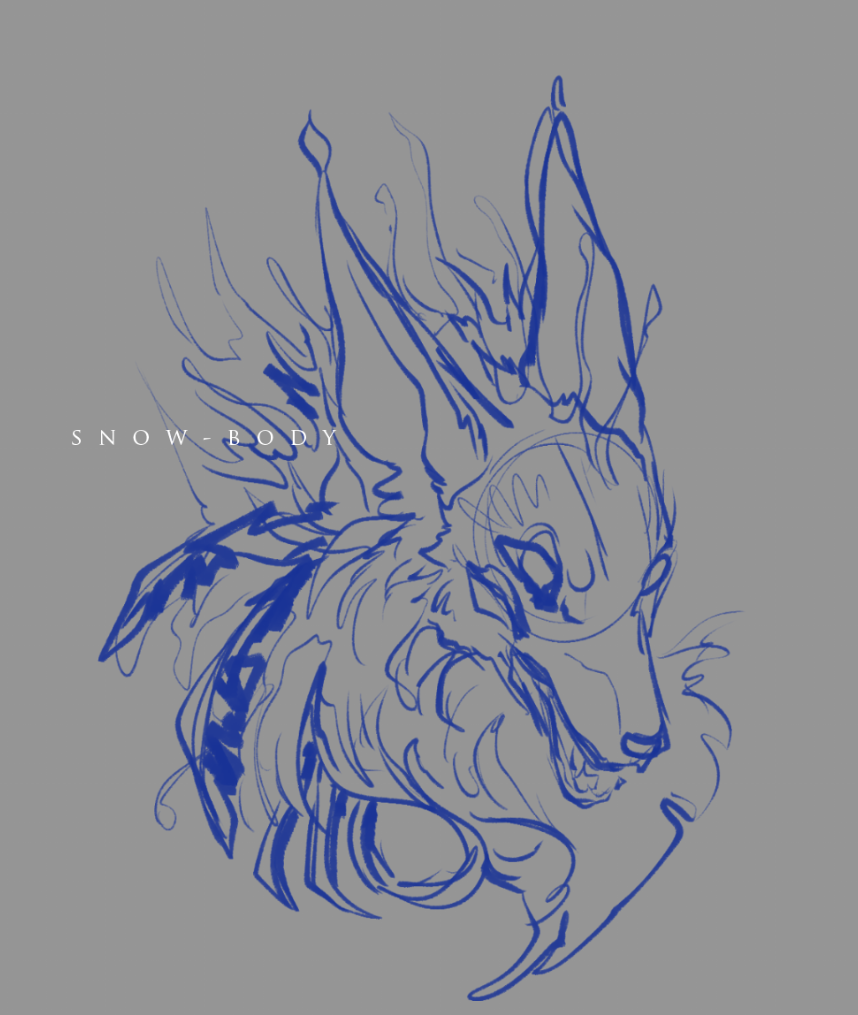 sncwbody: Process of mekomiya’s character.