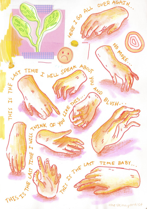 theskinnyartist:  Close up on the second page of the spread ! 