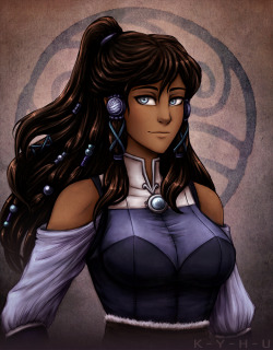 k-y-h-u:  I was just drawing a slightly older Korra until I remembered that she is technically a princess now since her daddy became the rightful water tribe chief like why isn’t anyone talking about this so here she is in her mid 20s looking regal or